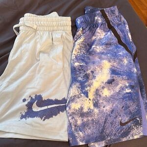 Nike Kids Blue and White Shorts Set